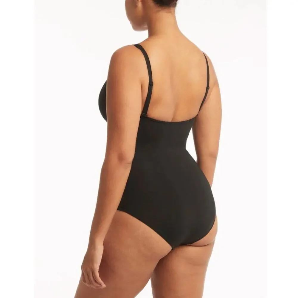 Sea Level Australia Nordstrom Eco Essentials Cross Front One-Piece Suit Sz 8 NWT - Picture 7 of 13